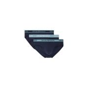 Emporio Armani 3-Pack Slip Core Logoband Blue, Herr