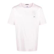 C.p. Company Ljusrosa Bomull T-shirt med Logotyp Pink, Herr