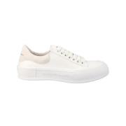 Alexander McQueen Bomull sneakers White, Dam