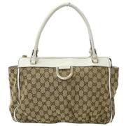 Gucci Vintage Pre-owned Canvas totevskor Beige, Dam