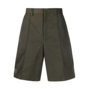 Valentino Gröna Polyester Shorts med Elastisk Midja Green, Herr