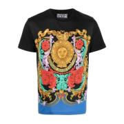 Versace Jeans Couture Sun Flower Garland Kortärmad T-shirt Multicolor,...