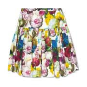 Dolce & Gabbana Kjol med blommotiv Multicolor, Dam
