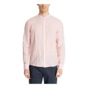 Michael Kors Randig Multifärgad Skjorta med Ficka Pink, Herr