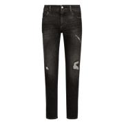 Dolce & Gabbana Slitna Slim Fit Jeans Gray, Herr
