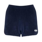 Sporty & Rich Prince Terry Shorts Navy Blue, Dam