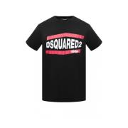 Dsquared2 Ikonisk Bomull T-Shirt Black, Herr