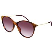 Gucci Havana/Red Shaded Solglasögon Brown, Dam