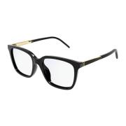 Saint Laurent Svart Guld Glasögonbågar SL M102 Black, Unisex