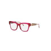 Philipp Plein Transparent Röda Glasögon Stiliga Trendiga Pink, Unisex