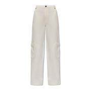The Mannei Jeans med logotyp White, Dam