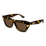 Bottega Veneta Havana/Brown Sunglasses Multicolor, Dam