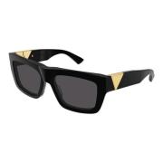 Bottega Veneta Black/Grey Sunglasses Black, Dam
