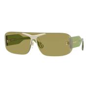 Burberry BE 3123 Solglasögon i Pale Gold/Green Green, Dam