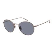 Giorgio Armani Matte Bronze/Blue Sunglasses AR 6129 Brown, Herr