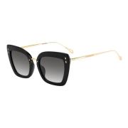 Isabel Marant Black Gold/Grey Shaded Sunglasses Multicolor, Dam