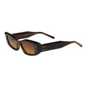 Valentino V-Quattro Sunglasses Brown, Dam