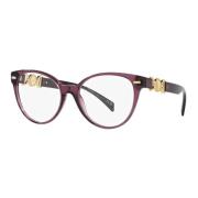 Versace Transparent Violet Eyewear Frames Purple, Unisex