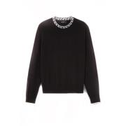 Versace Stiliga Sweaters Black, Herr