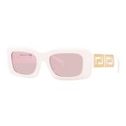 Versace White/Light Pink Sunglasses White, Dam
