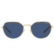 Vogue Gold/Blue Sunglasses Multicolor, Dam