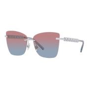 Dolce & Gabbana Silver/Pink Blue Shaded Sunglasses Gray, Dam