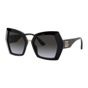 Dolce & Gabbana DG Monogram Sunglasses Black, Dam