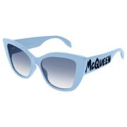 Alexander McQueen Light Blue Sunglasses Blue, Dam