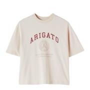 Axel Arigato Arigato Universitet T-shirt Beige, Dam