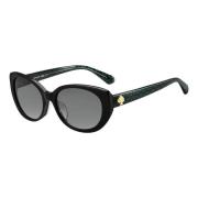 Kate Spade Black Green/Grey Shaded Sunglasses Everett/F/S Black, Dam