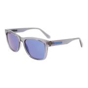 Calvin Klein Jeans Transparent Grey/Blue Sunglasses Gray, Unisex