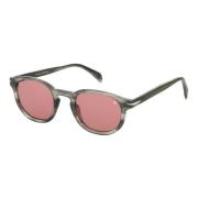 Eyewear by David Beckham Grey Horn/Pink Sunglasses Gray, Herr