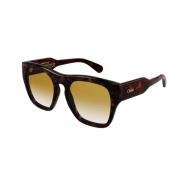 Chloé Stiliga solglasögon för modemedvetna kvinnor Brown, Dam