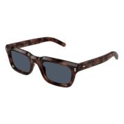 Gucci Havana/Light Grey Sunglasses Multicolor, Herr