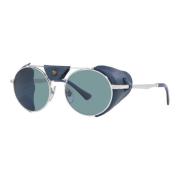 Persol Silver/Blå Solglasögon Gray, Unisex