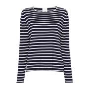 Allude Long Sleeve Tops Blue, Dam