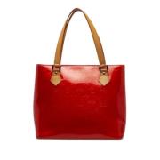 Louis Vuitton Vintage Pre-owned Laeder totevskor Red, Dam