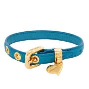 Miu Miu Pre-owned Pre-owned Laeder armband Blue, Dam