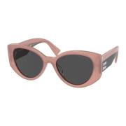 Miu Miu Pink/Grey Sunglasses SMU 03Ws Pink, Dam