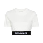 Palm Angels Beige T-shirts och Polos Beige, Dam