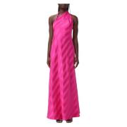 Giorgio Armani Maxi Dresses Pink, Dam