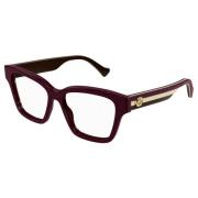 Gucci Burgundy Eyewear Frames Purple, Unisex