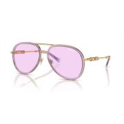 Versace Transparent Lila Solglasögon Pink, Unisex