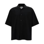 Jil Sander Short Sleeve Shirts Black, Herr