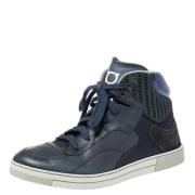 Salvatore Ferragamo Pre-owned Pre-owned Laeder sneakers Blue, Dam