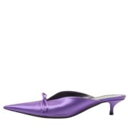 Balenciaga Vintage Pre-owned Satin mules Purple, Dam