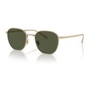 Oliver Peoples Gold Aviator Sunglasses Yellow, Unisex
