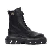 Casadei Lace-up Boots Black, Dam