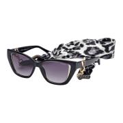 Guess Shiny Black/Grey Shaded Sunglasses Black, Unisex