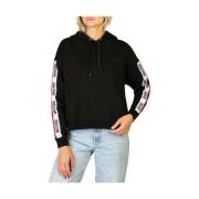 Moschino Avslappnad Street Style Sweatshirt Black, Dam